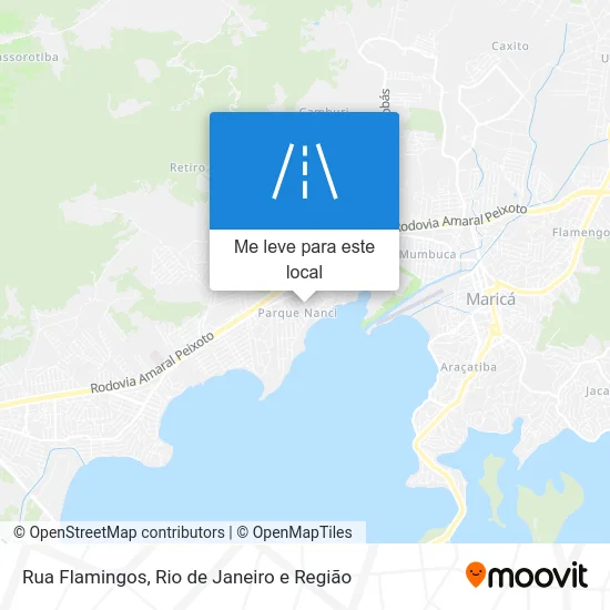 Rua Flamingos mapa