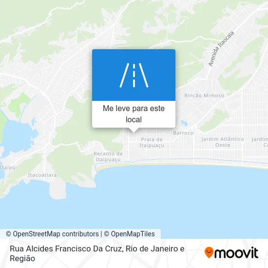 Rua Alcides Francisco Da Cruz mapa
