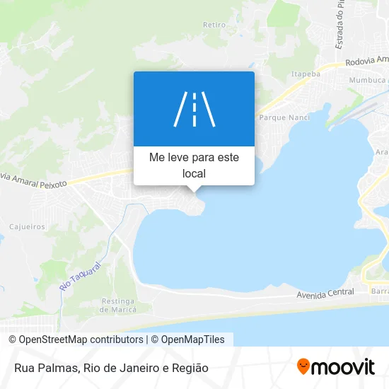 Rua Palmas mapa
