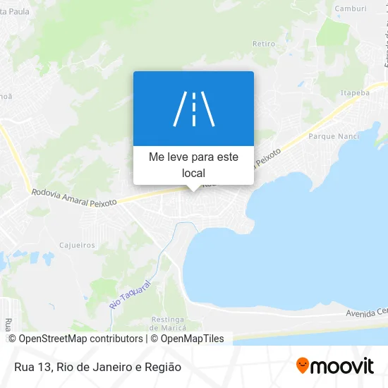 Rua 13 mapa