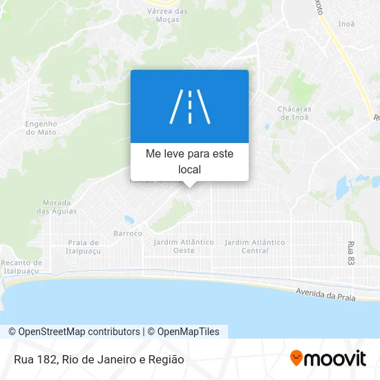 Rua 182 mapa