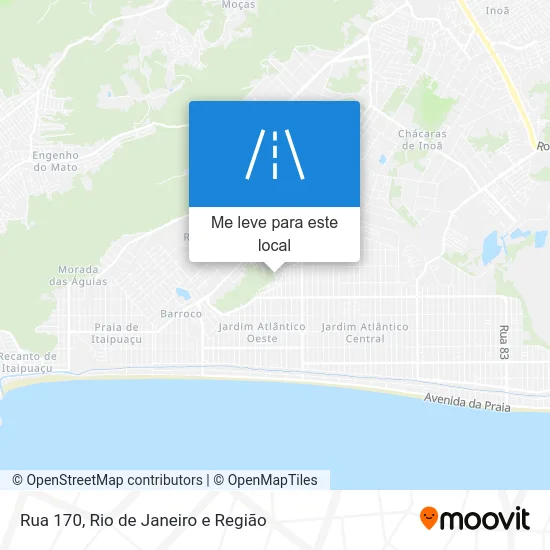 Rua 170 mapa