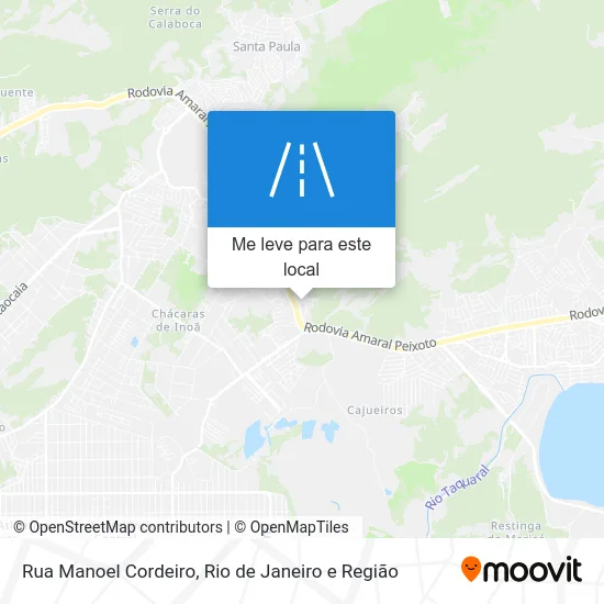 Rua Manoel Cordeiro mapa