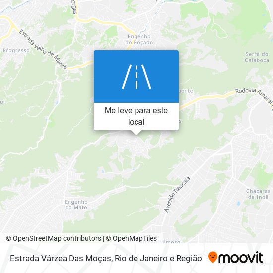Estrada Várzea Das Moças mapa