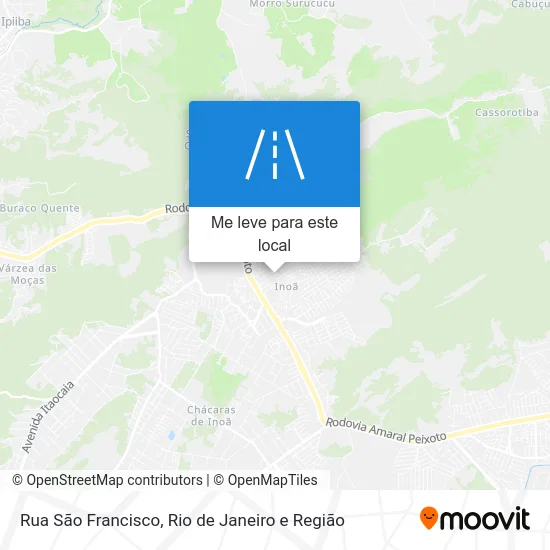 Rua São Francisco mapa