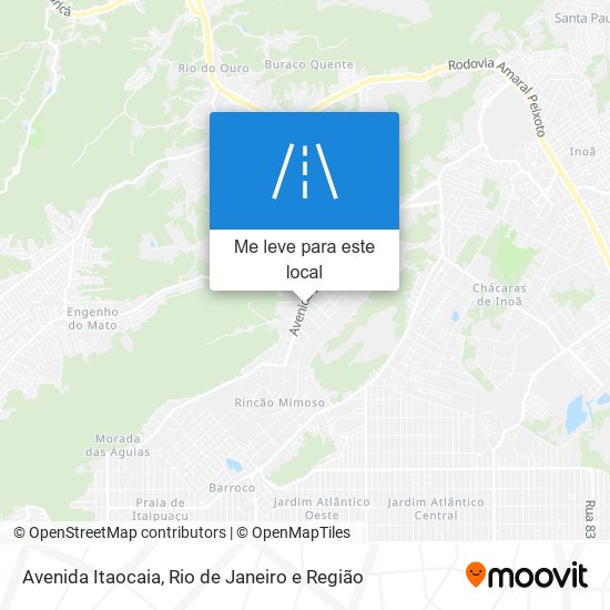 Avenida Itaocaia mapa