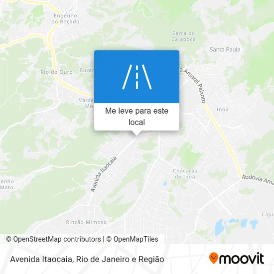 Avenida Itaocaia mapa