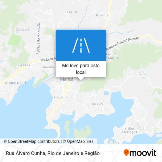 Rua Álvaro Cunha mapa
