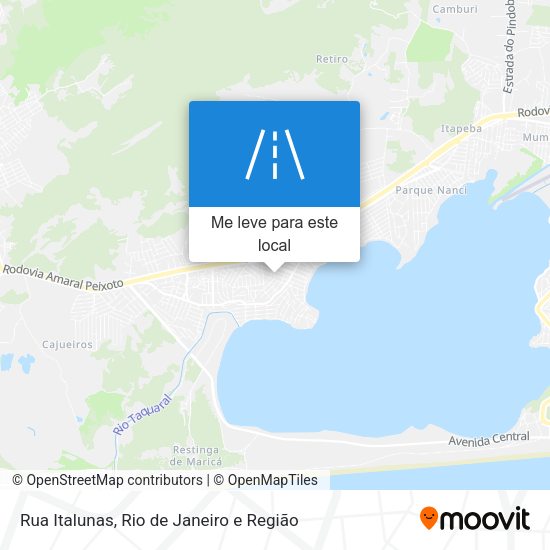Rua Italunas mapa