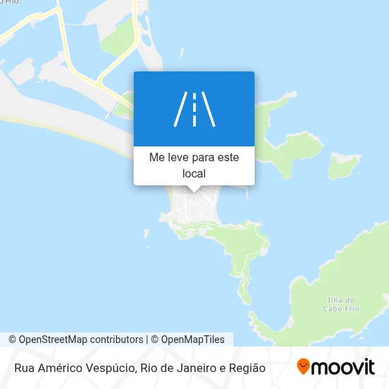 Rua Américo Vespúcio mapa