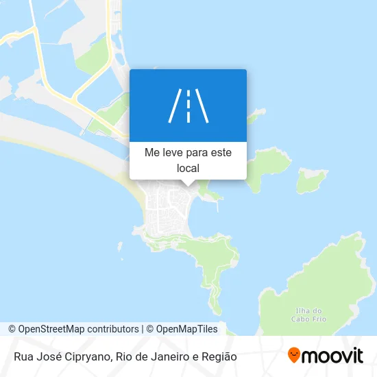 Rua José Cipryano mapa