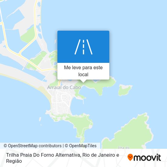 Trilha Praia Do Forno Alternativa mapa