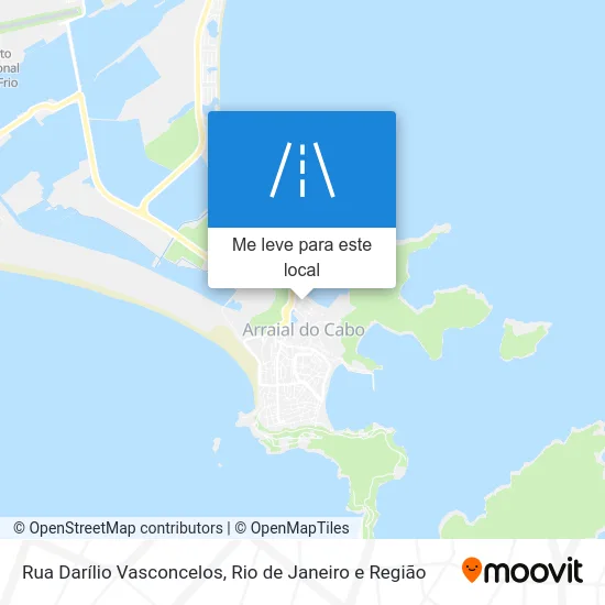 Rua Darílio Vasconcelos mapa