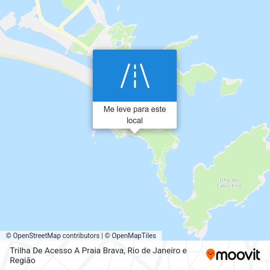 Trilha De Acesso A Praia Brava mapa