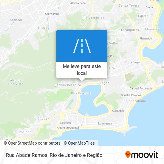 Rua Abade Ramos mapa