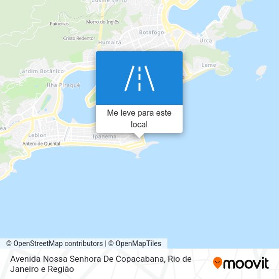 Avenida Nossa Senhora De Copacabana mapa
