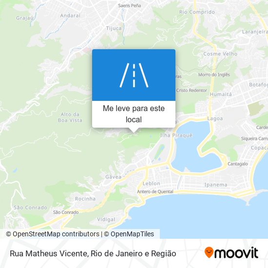 Rua Matheus Vicente mapa