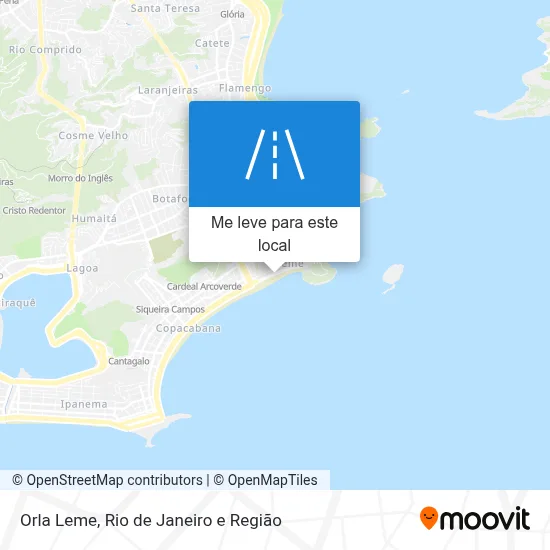 Orla Leme mapa