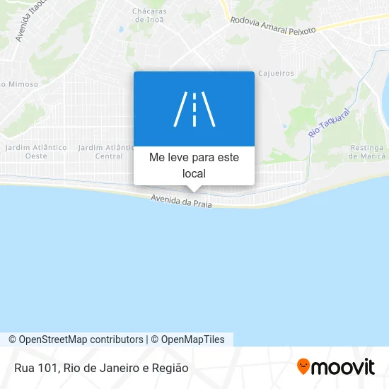 Rua 101 mapa