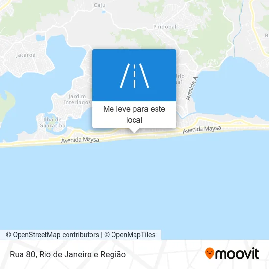 Rua 80 mapa