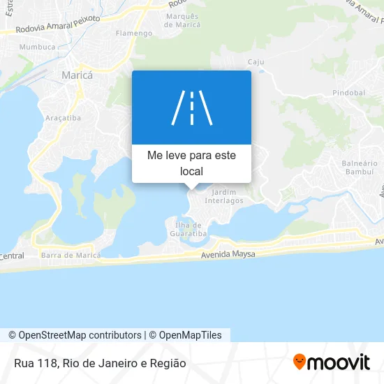 Rua 118 mapa
