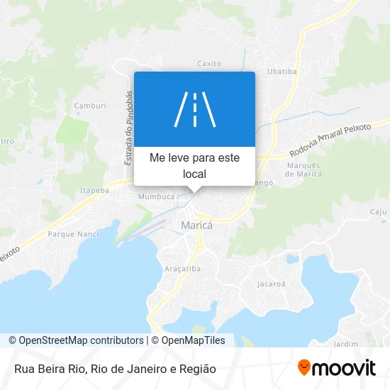 Rua Beira Rio mapa