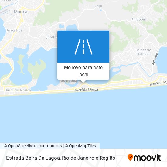 Estrada Beira Da Lagoa mapa
