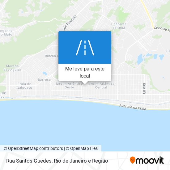 Rua Santos Guedes mapa