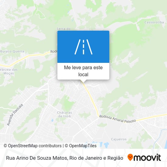 Rua Arino De Souza Matos mapa