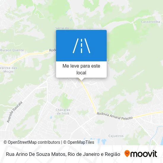 Rua Arino De Souza Matos mapa