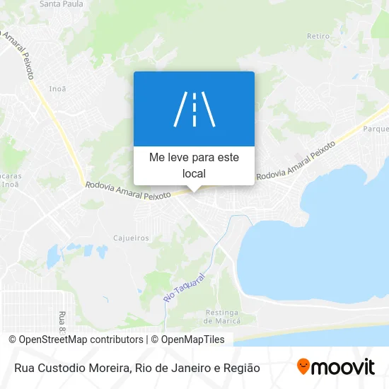 Rua Custodio Moreira mapa