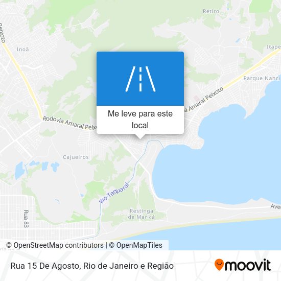 Rua 15 De Agosto mapa