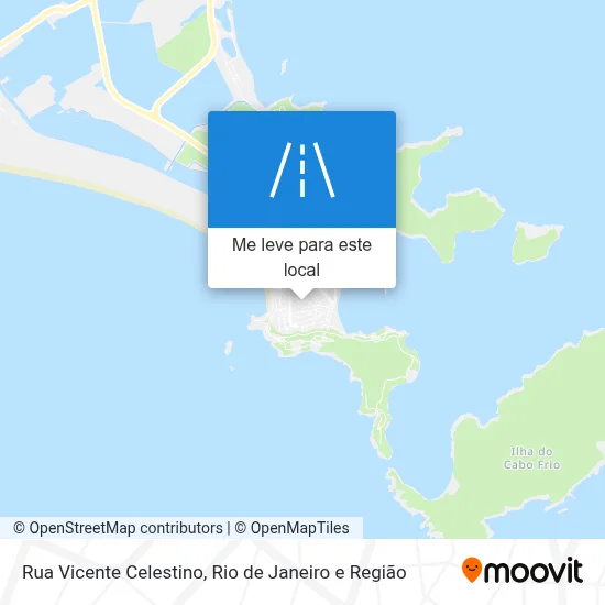 Rua Vicente Celestino mapa