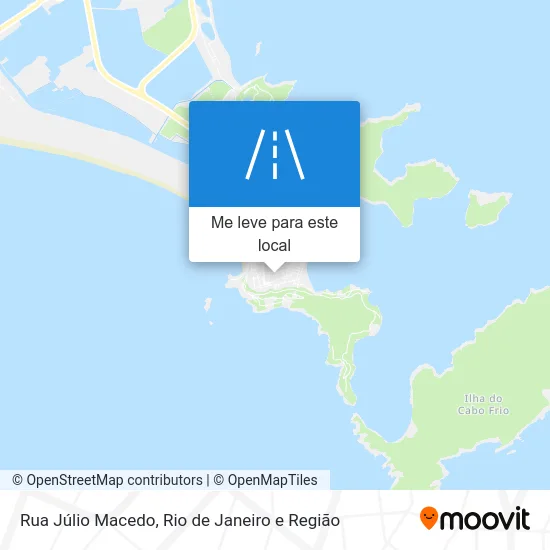 Rua Júlio Macedo mapa
