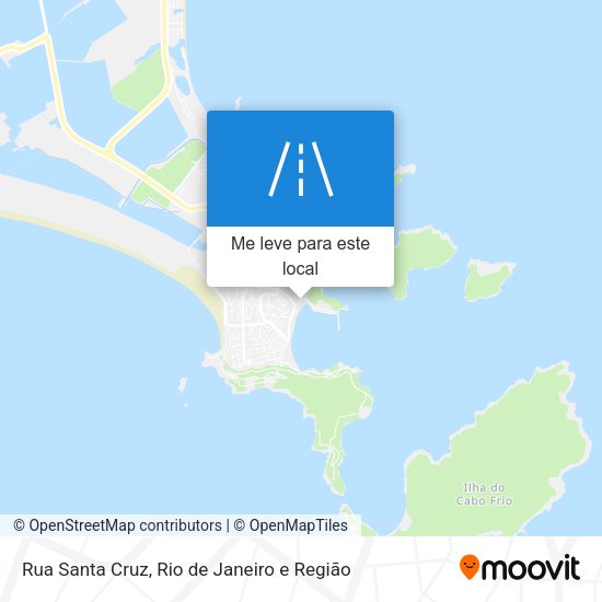 Rua Santa Cruz mapa