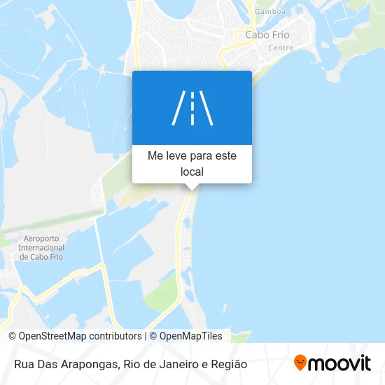 Rua Das Arapongas mapa