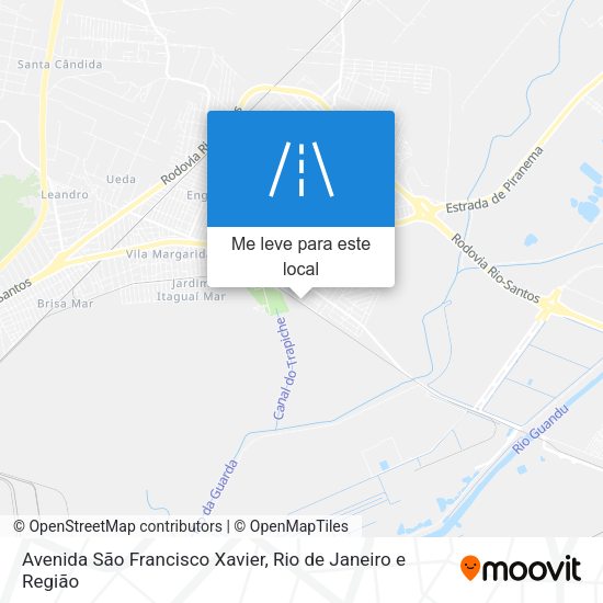 Avenida São Francisco Xavier mapa