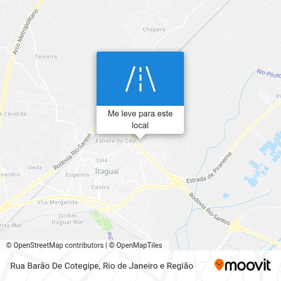 Rua Barão De Cotegipe mapa