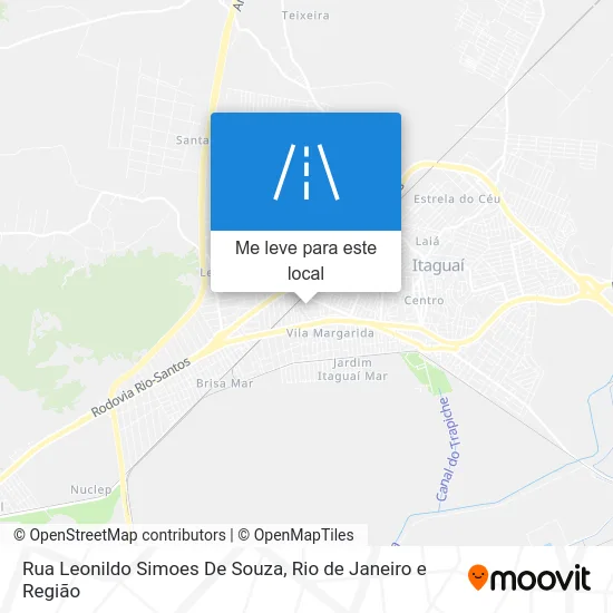 Rua Leonildo Simoes De Souza mapa