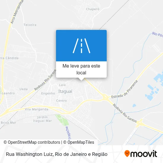 Rua Washington Luiz mapa