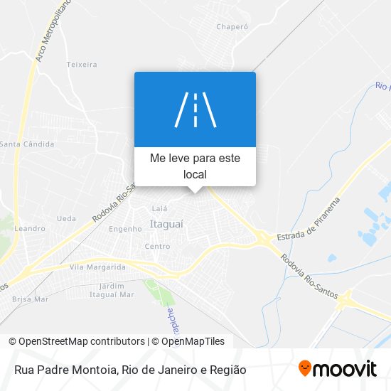 Rua Padre Montoia mapa