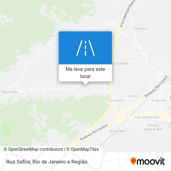 Rua Safira mapa
