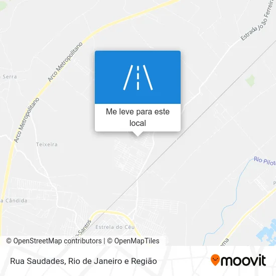 Rua Saudades mapa