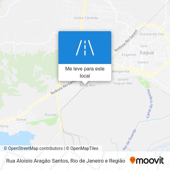 Rua Aloisio Aragão Santos mapa