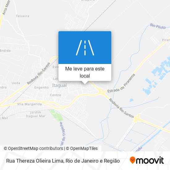 Rua Thereza Olieira Lima mapa