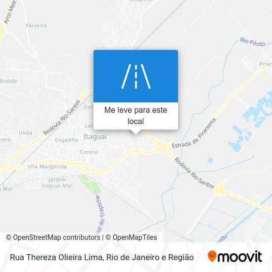 Rua Thereza Olieira Lima mapa