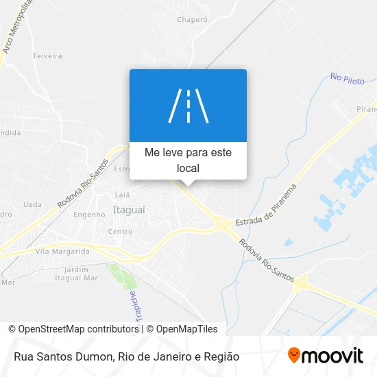 Rua Santos Dumon mapa