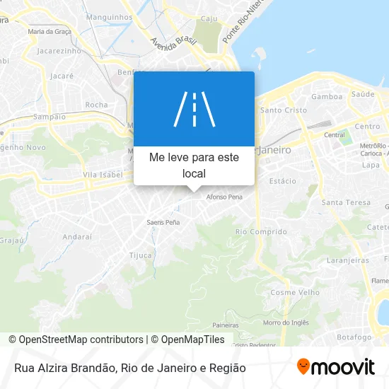 Rua Alzira Brandão mapa