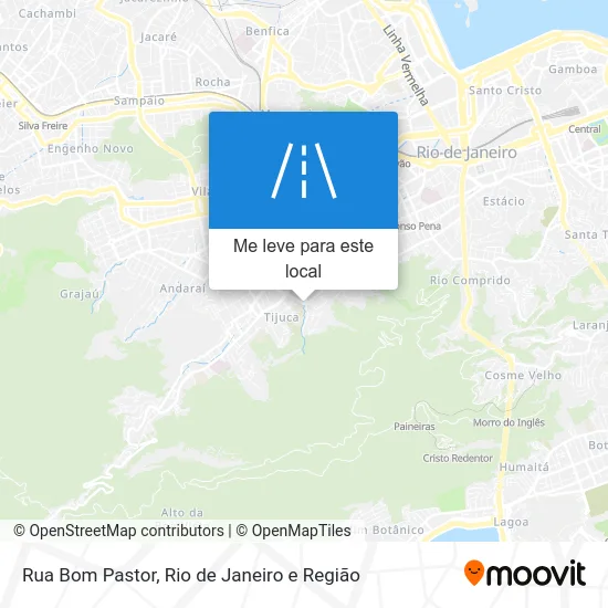 Rua Bom Pastor mapa