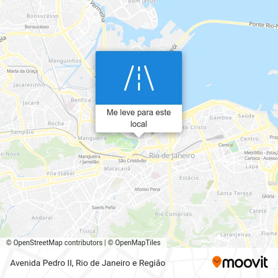 Avenida Pedro II mapa